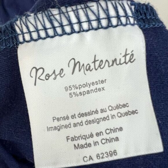 Rose Maternite Maternity Pregnancy Stretch Blue Nighty Medium Dress Midi Pyjamas - Picture 7 of 11